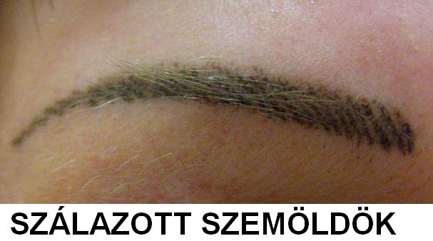 szemöldök tetoválás kép
